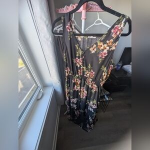 High-low floral dress